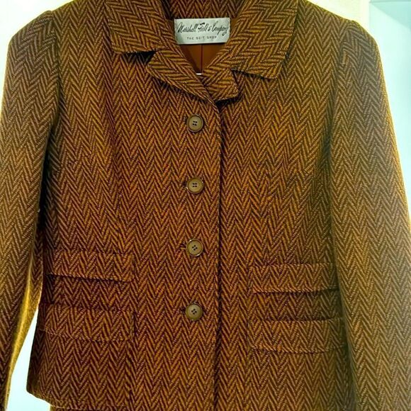 VINTAGE Marshall Fields & Company The Suit Shop Womens Suit Skirt and blazer - Picture 1 of 16